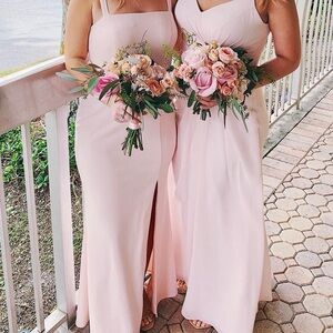 Bridesmaid dress blush